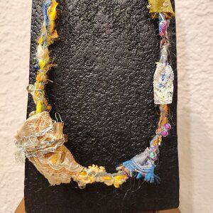 Handmade, free form necklace in my own design, light and soft.